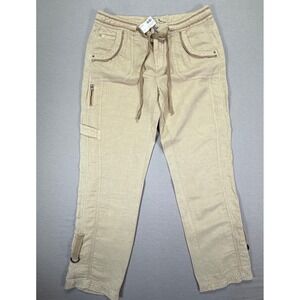Marrakech Cargo Pants Mens 30 Tan NWT Brooklyn Solid Linen Lyocell Utility